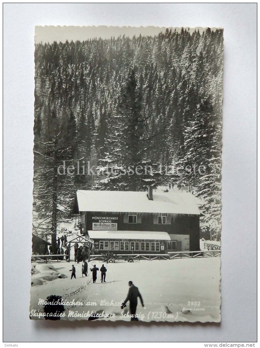 AUSTRIA Monichkirchen Am Wechsel Neunkirchen Ski Sci AK Old Postcard - Neunkirchen