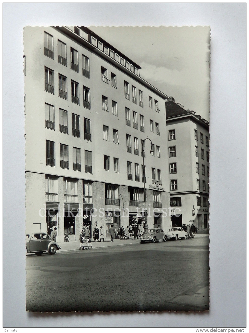 AUSTRIA WIEN Vienna Hotel Stephansplatz Auto VW Maggiolino  AK Old Postcard - Stephansplatz