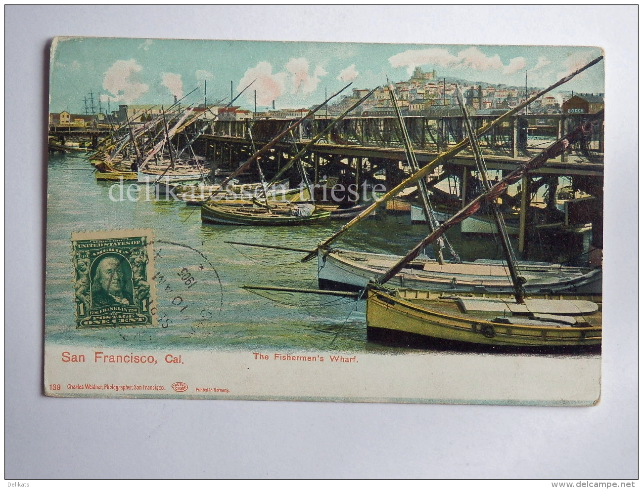 USA CALIFORNIA SAN FRANCISCO Fishermen's Wharf Old Postcard - San Francisco