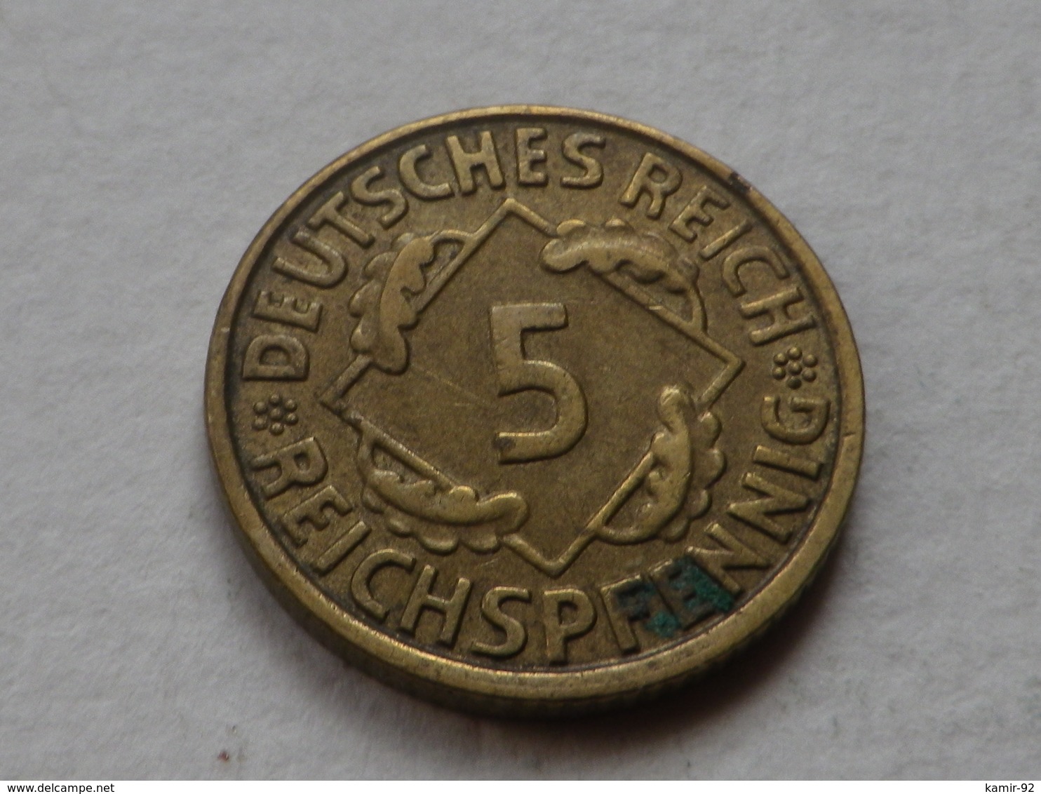 Allemagne  5 Reichspfennig 1935 J   Hambourg   Km#39  Alu Bronze TTB - 5 Reichspfennig