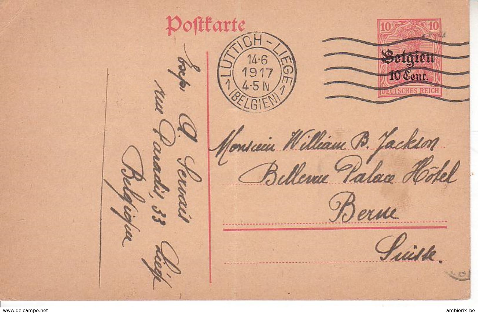 Entier Postal - Occupation Allemande - Carte 12 - German Occupation