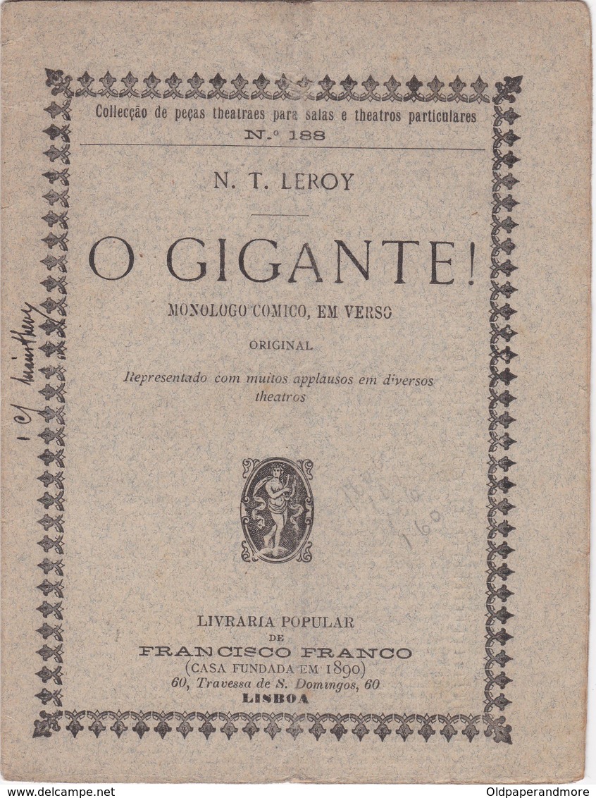 PORTUGAL LISBOA - TEATRO THEATRE - O GIGANTE - Théâtre