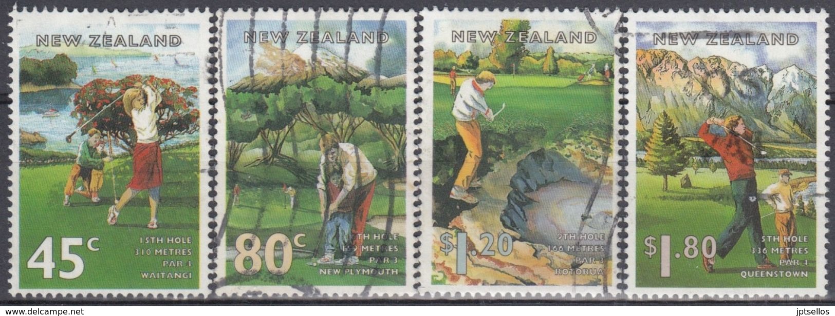 NUEVA ZELANDA 1995 Nº 1348/51 USAD0 - Usados