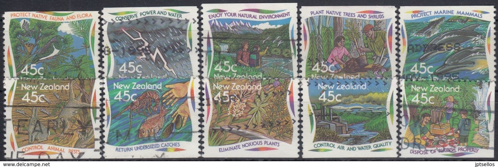 NUEVA ZELANDA 1995 Nº 1352/61 USAD0 - Usados