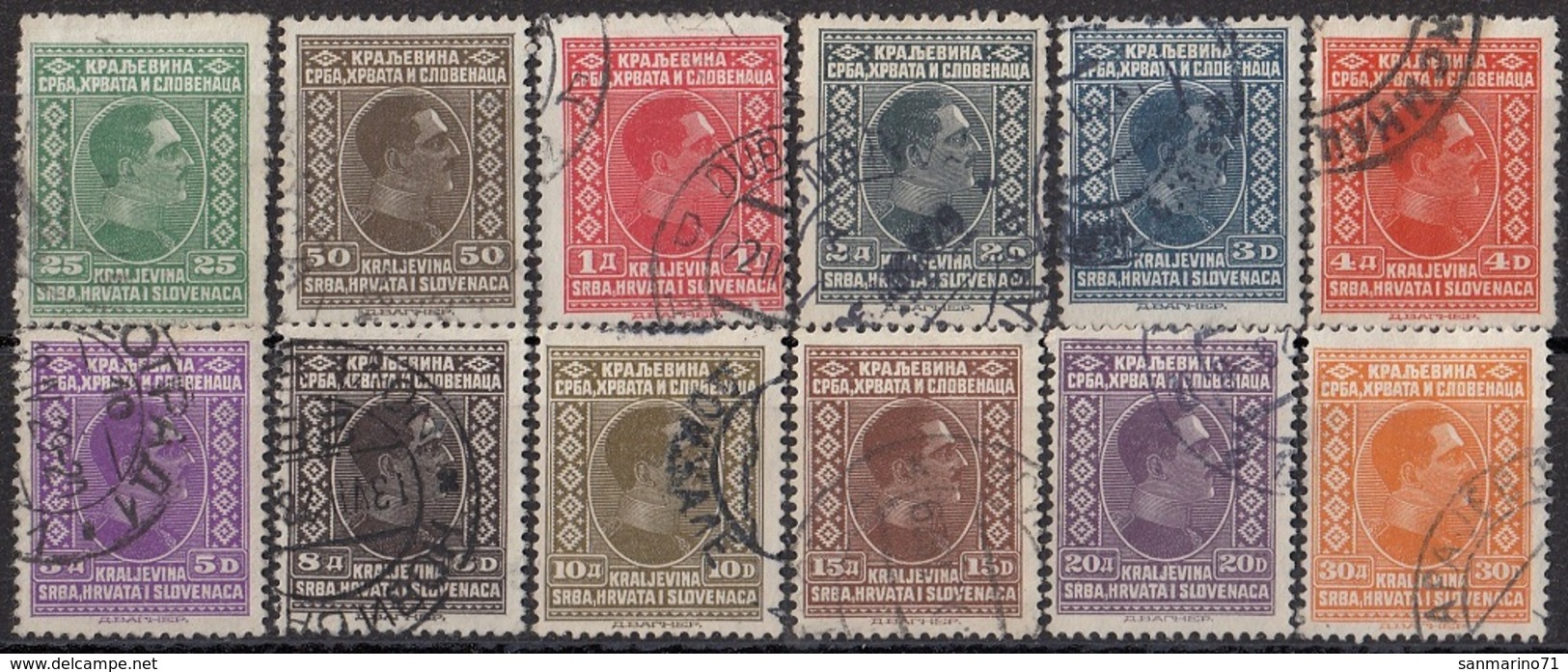 YUGOSLAVIA 188-199,used,falc Hinged - Other & Unclassified