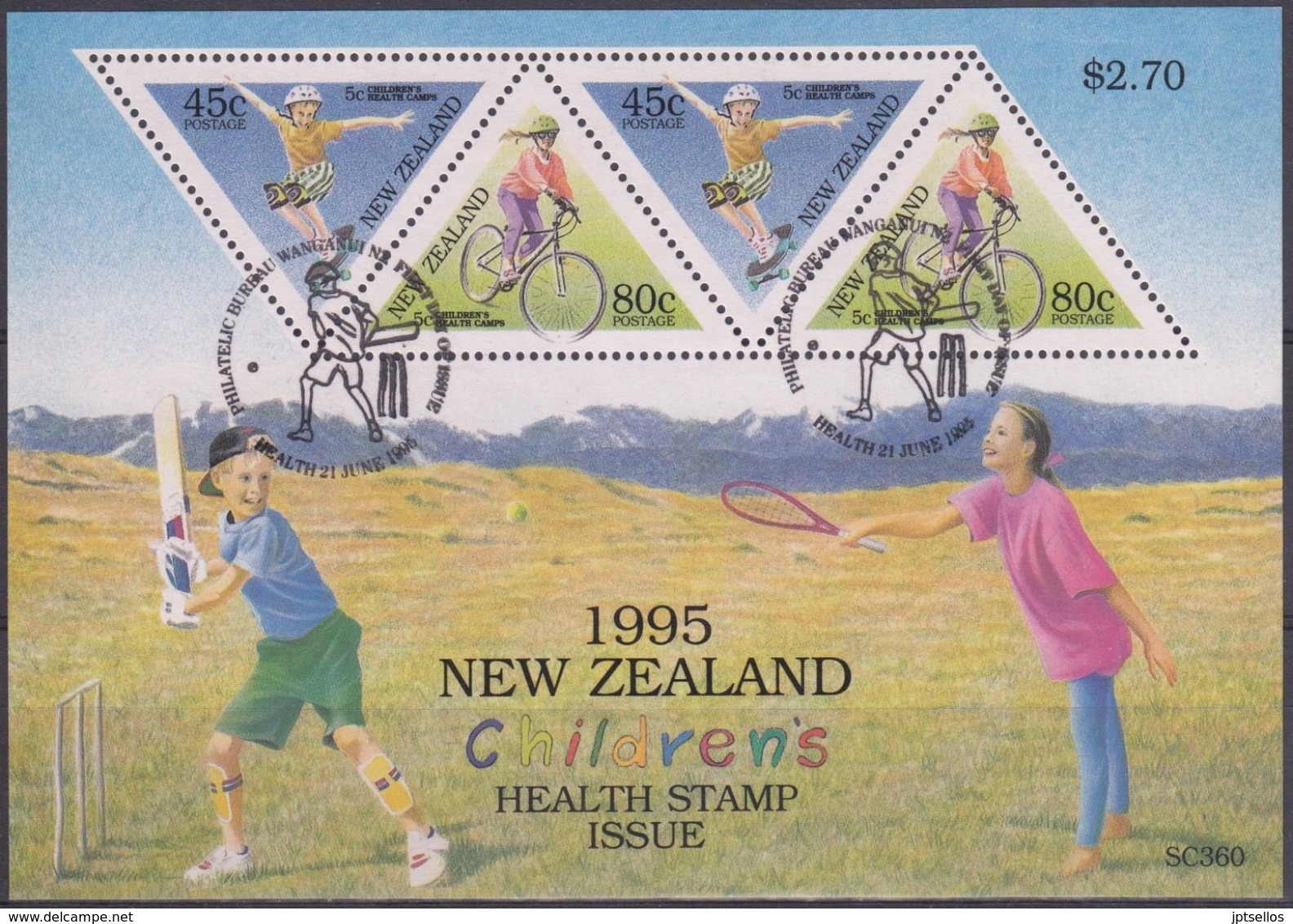 NUEVA ZELANDA 1995 Nº HB-100 USAD0 - Blocks & Sheetlets