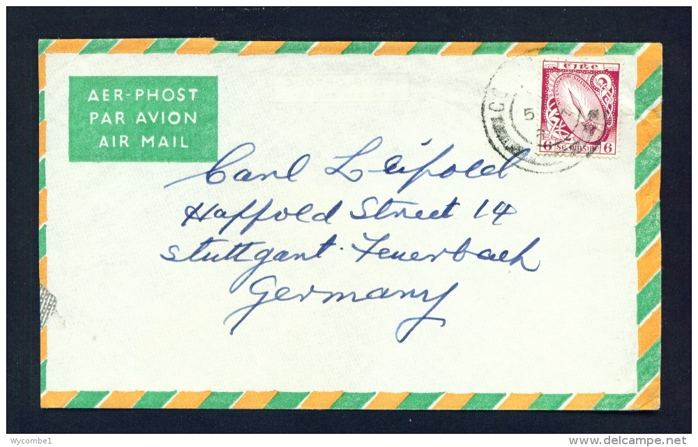 IRELAND  -  Airmail Cover To Germany  Year Unreadable From Postmark - Airmail