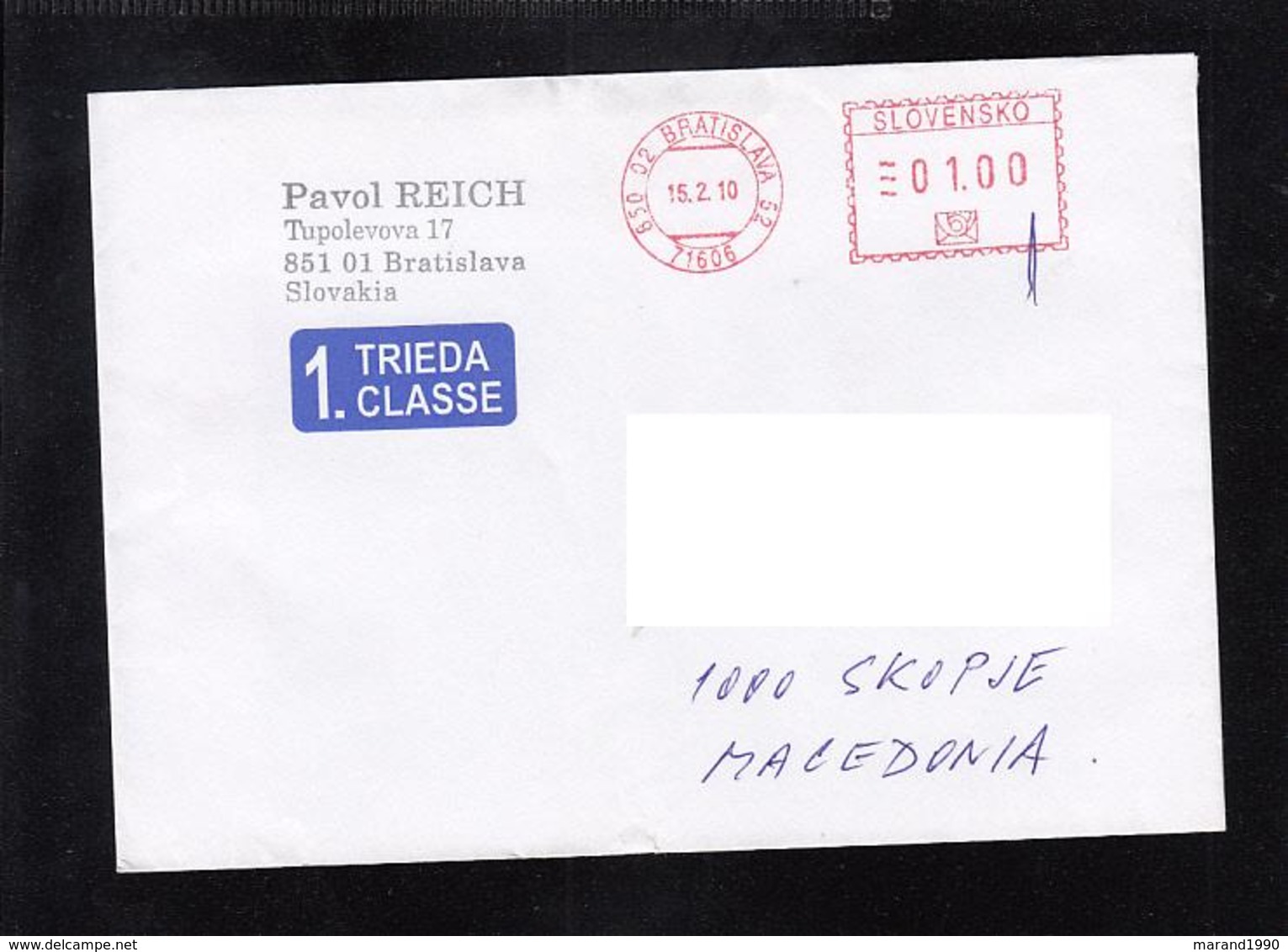 COVER / MASHINE CANCEL / MACEDONIA ** - Covers & Documents