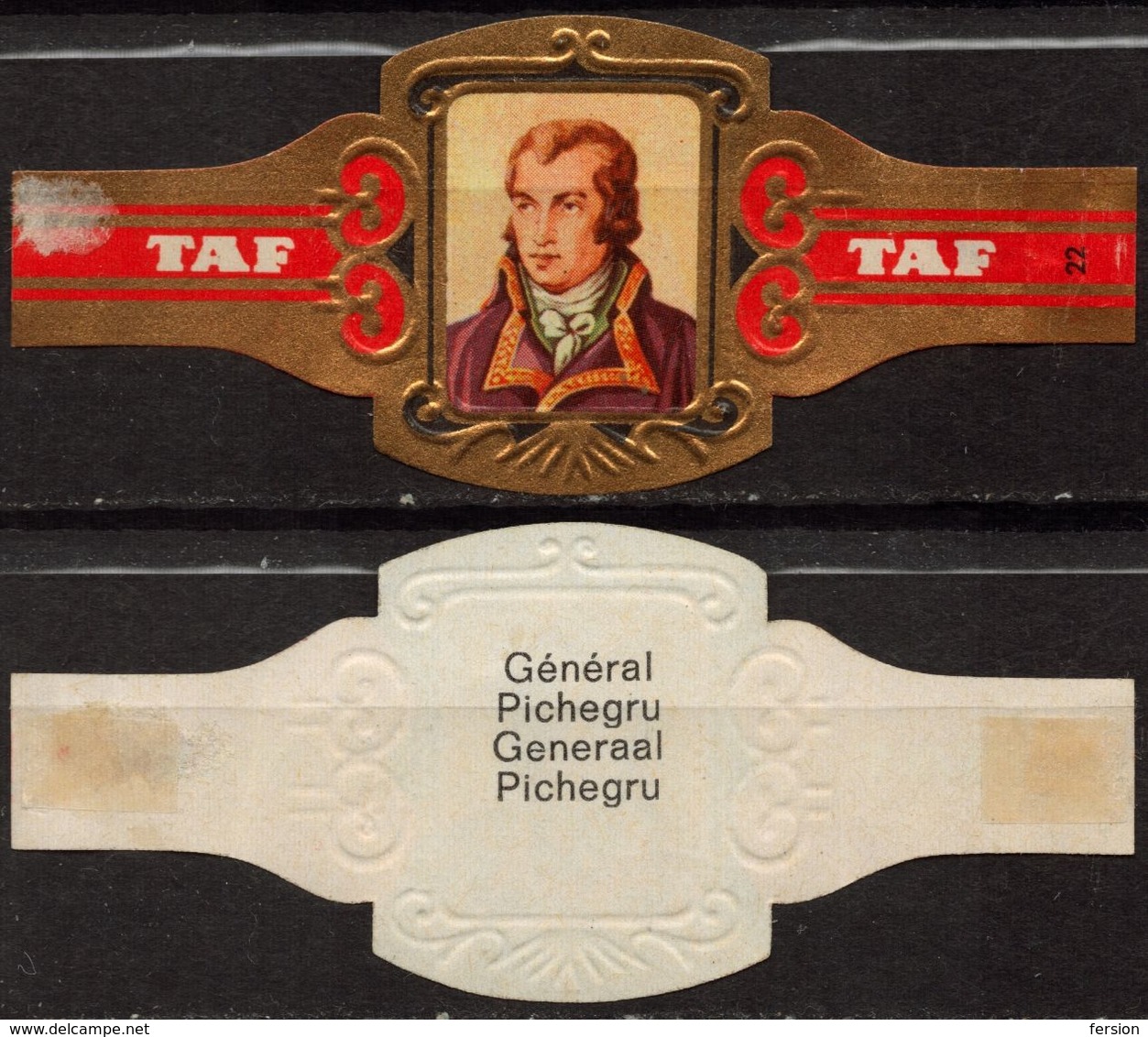 GENERAL Pichegru France Soldier - Belgium Belgique - TAF - CIGAR CIGARS Label Vignette - Etiquetas