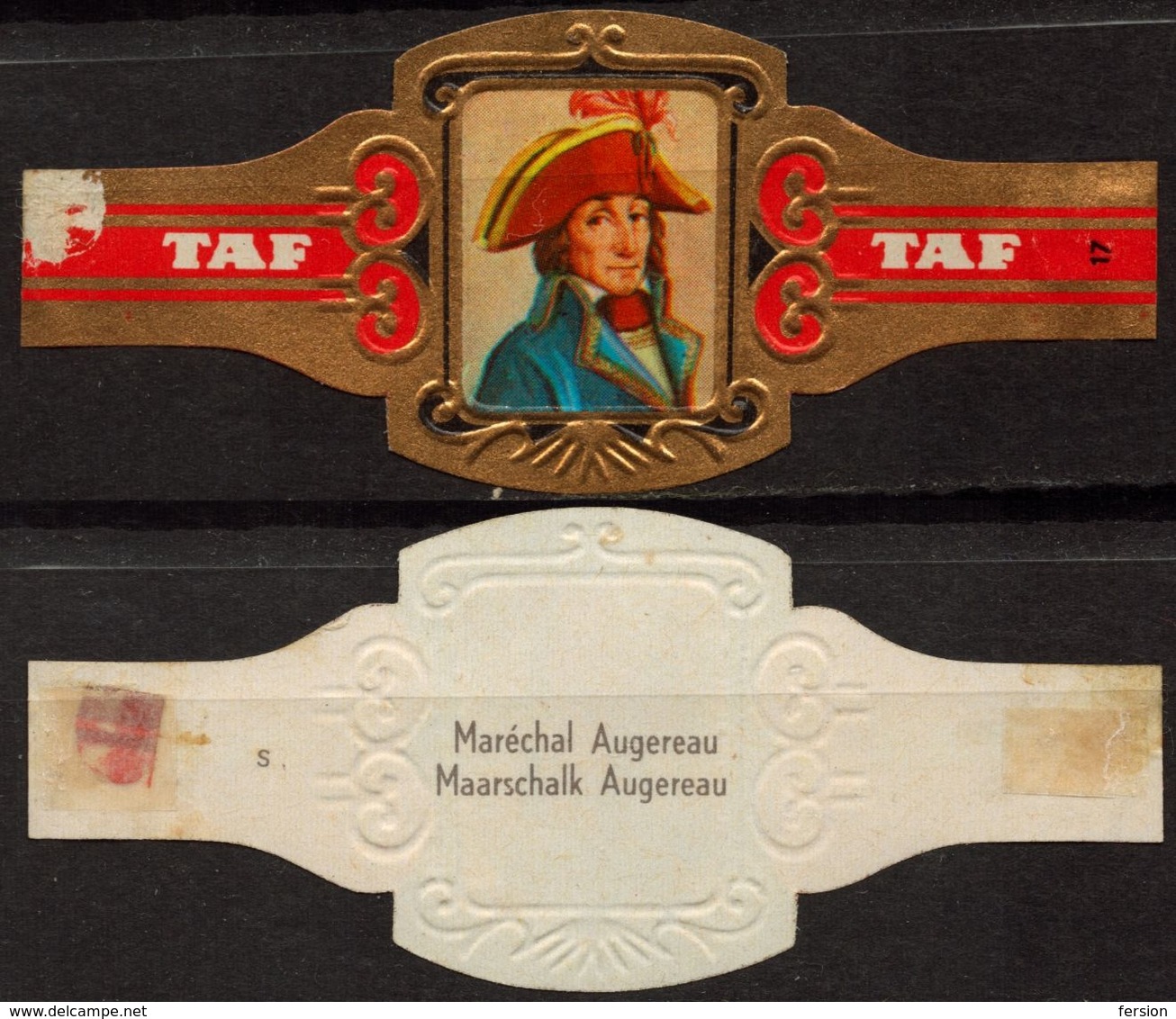 Marshal Moreau Soldier Napoleon - Belgium Belgique - TAF - CIGAR CIGARS Label Vignette - Etiketten
