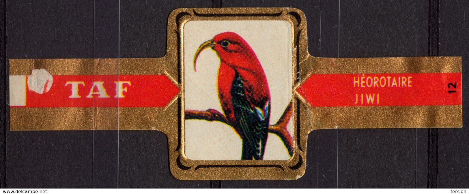 Jiwi / Heorotaire - Bird Birds - Belgium Belgique - TAF - CIGAR CIGARS Label Vignette - Labels