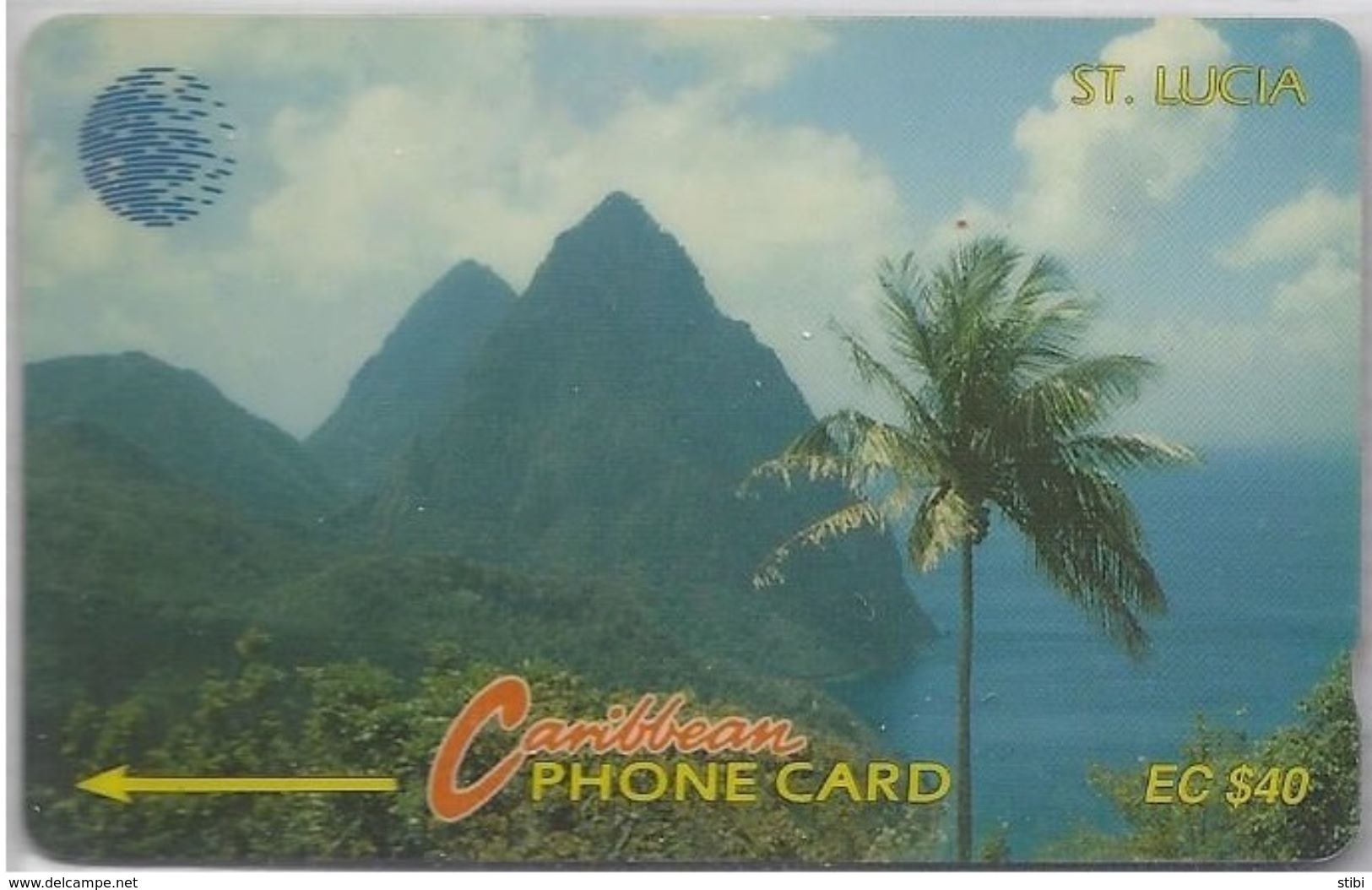 SAINT LUCIA - PITONS  LOGO - 12CSLC - St. Lucia