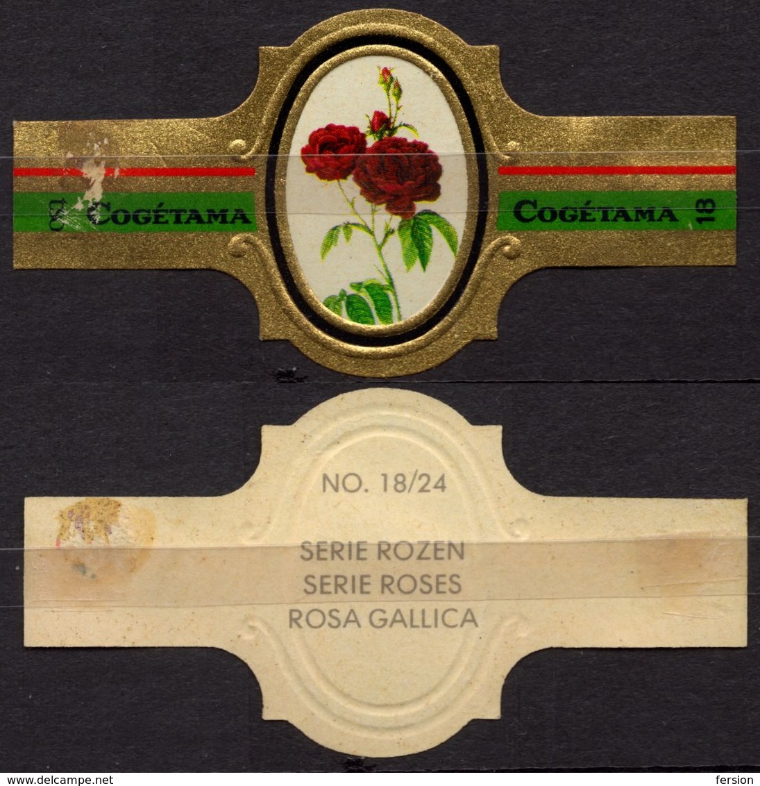 Gallica - ROSE ROSES - Netherlands Holland / Cogétama / CIGAR CIGARS Label Vignette - Labels