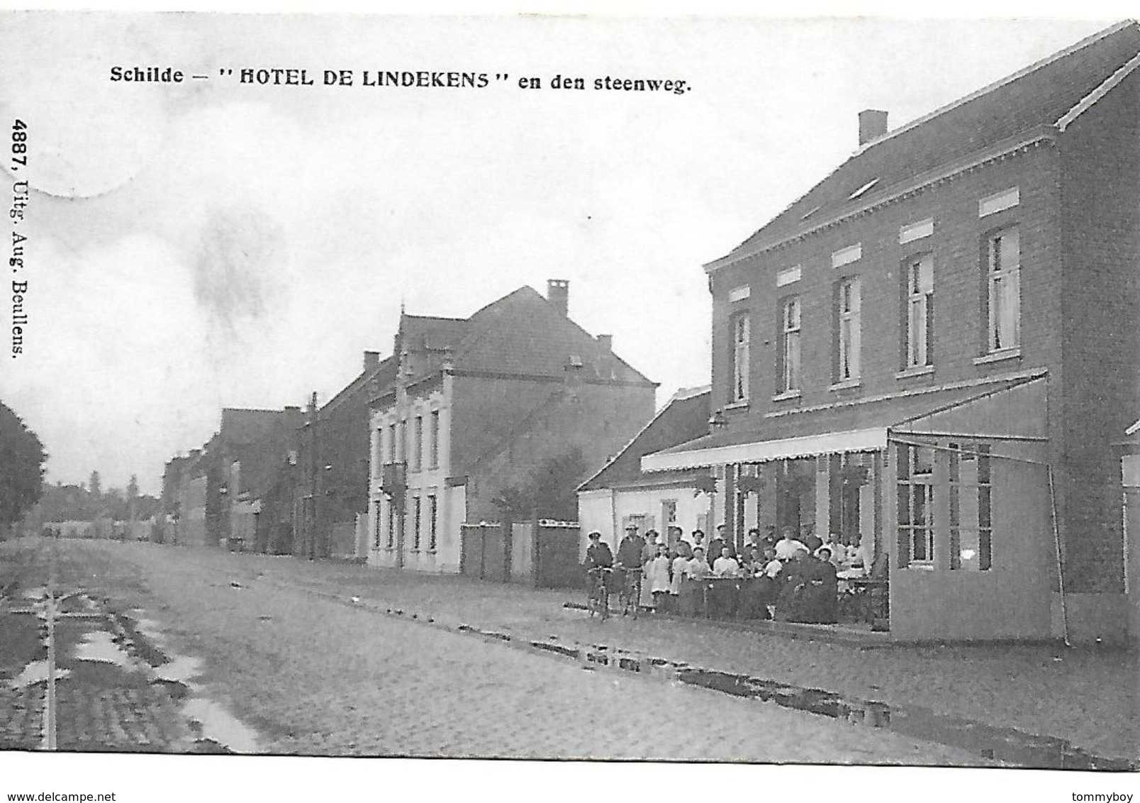 Schilde, "hotel De Lindekens" En Den Steenweg, Verstuurd 1910 - Schilde