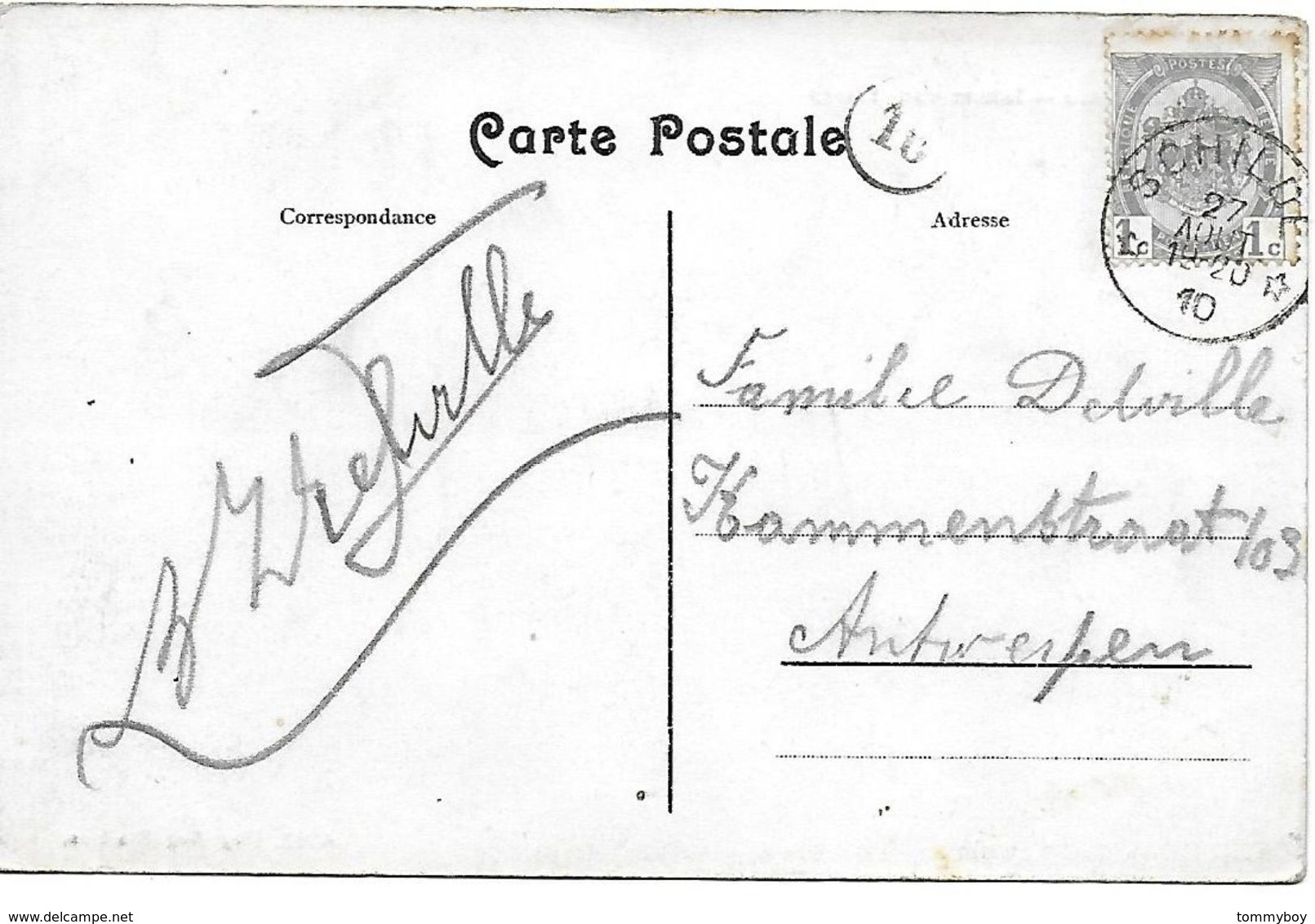 Schilde, Inkom Van 't Dorp, Verstuurd 1910 - Schilde