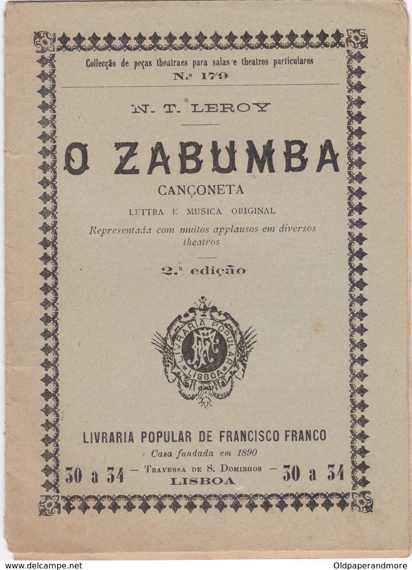 PORTUGAL TEATRO - O ZABUMBA - Théâtre