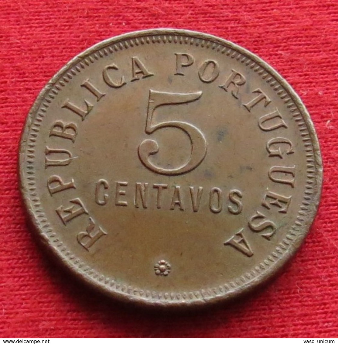 Angola  5 Centavos 1922  #1 - Angola