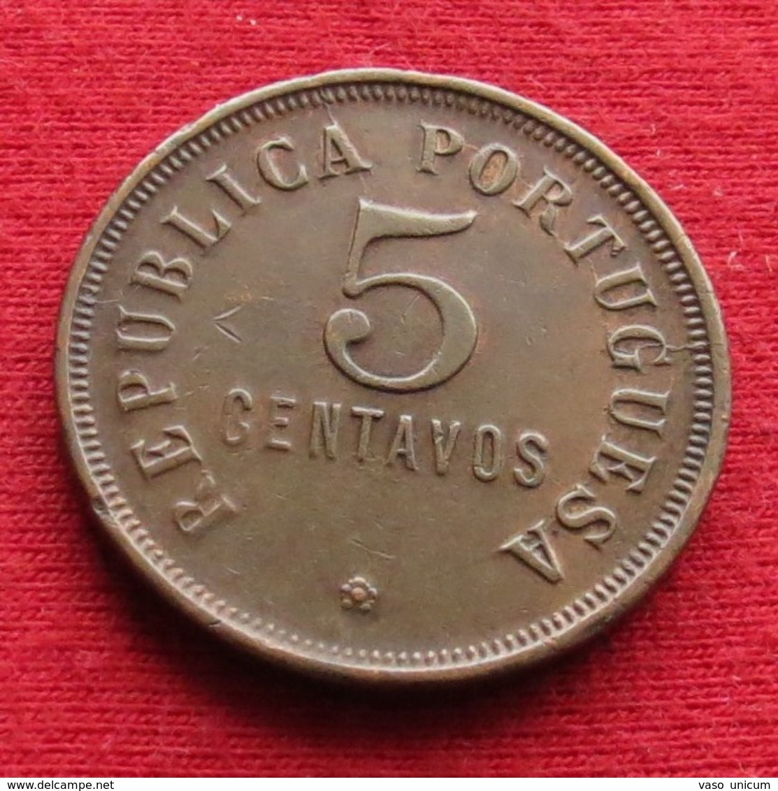 Angola  5 Centavos 1922  #2 - Angola