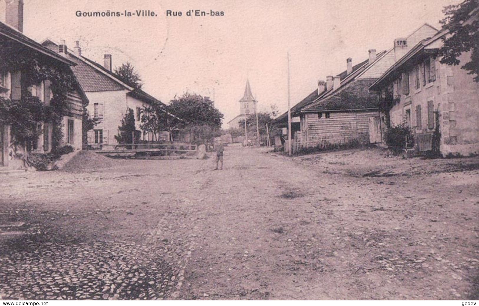 Goumoëns-la-Ville, Rue D'En-Bas (5284) Pli D'angle - Goumoëns