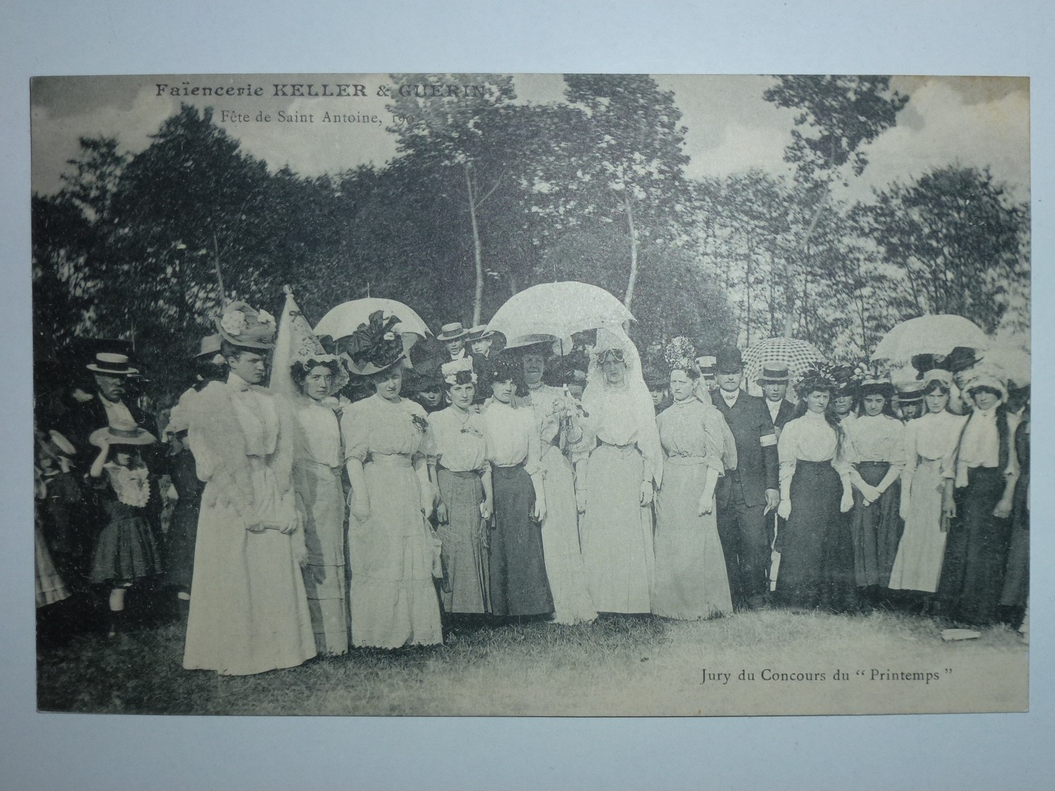 54 LUNÉVILLE Fête De Saint-Antoine 1907 - Jury Du Concours Du "Printemps" - Faïencerie KELLER & GUÉRIN DEN508 - Luneville