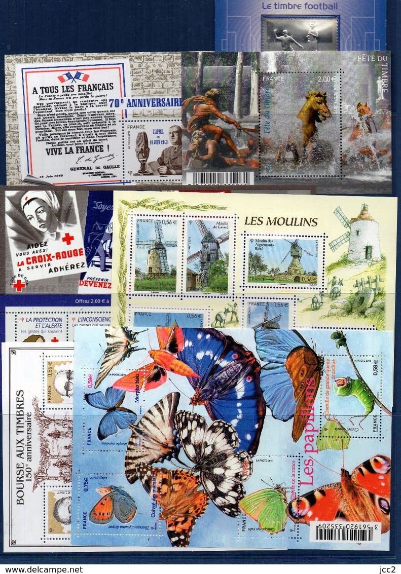 2010**- ANNEE COMPLETE +Carnets- (190 Timbres)Manque4435.4497.4504.4512.4527 - 2010-2019