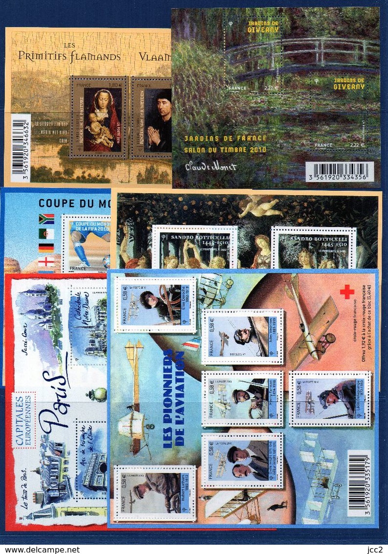 2010**- ANNEE COMPLETE +Carnets- (190 Timbres)Manque4435.4497.4504.4512.4527 - 2010-2019