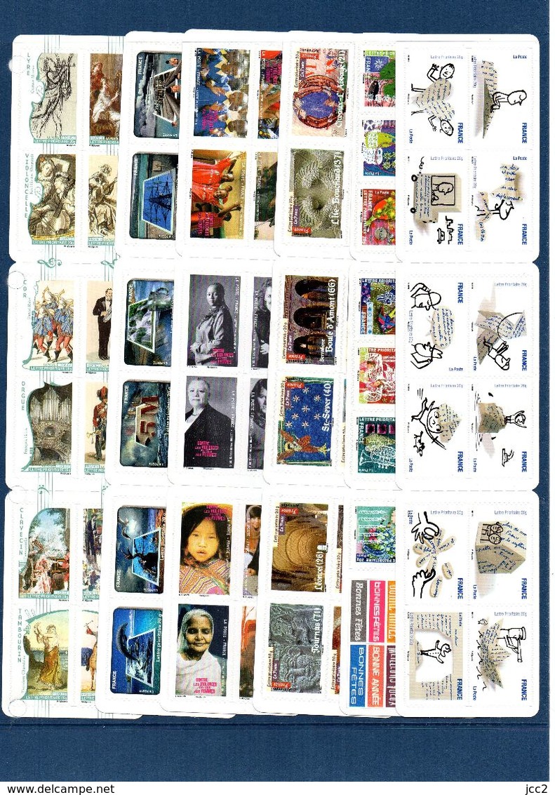 2010**- ANNEE COMPLETE +Carnets- (190 Timbres)Manque4435.4497.4504.4512.4527 - 2010-2019