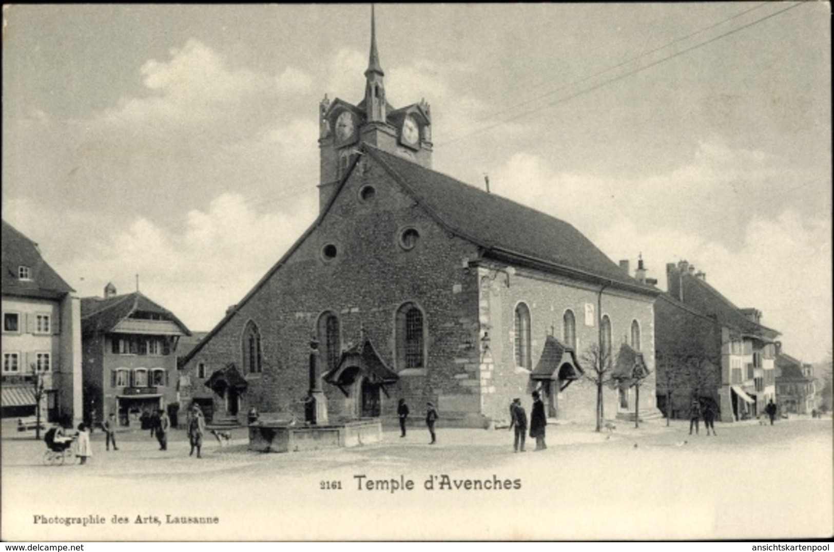 Cp Avenches Kt. Waadt Schweiz, Temple D'Avenches, Kirche - Avenches