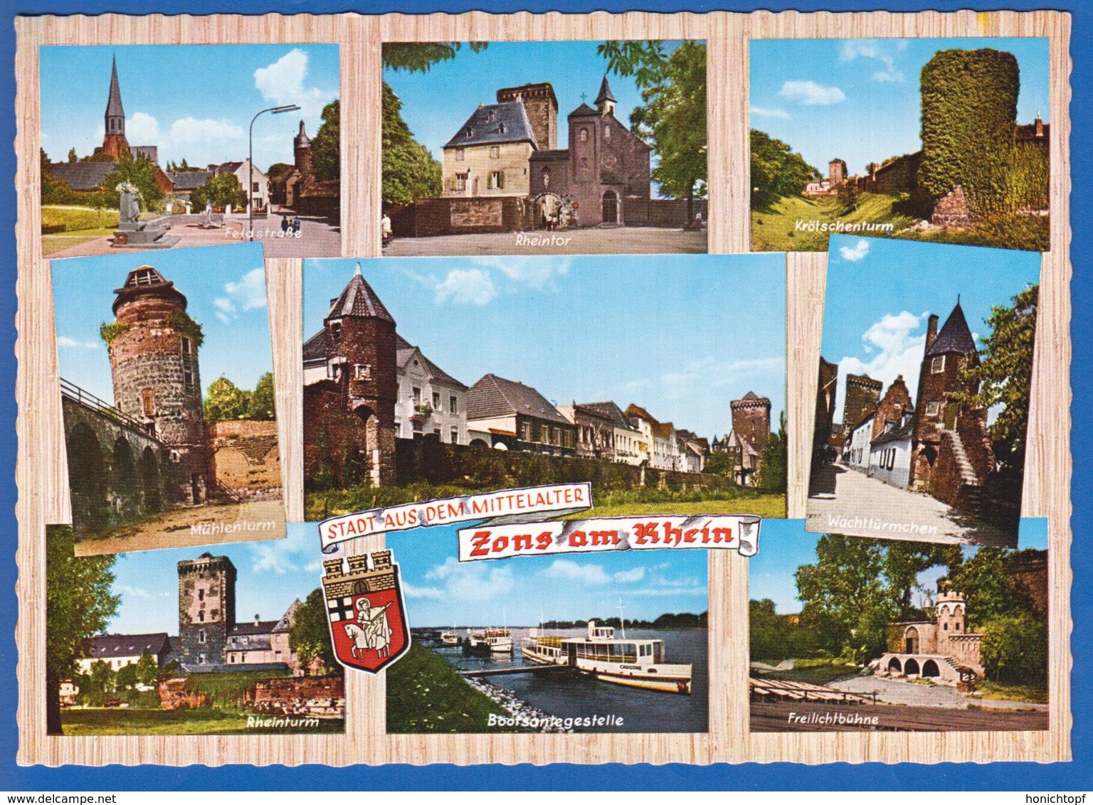 Deutschland; Zons Am Rhein, Dormagen; Multibildkarte - Dormagen