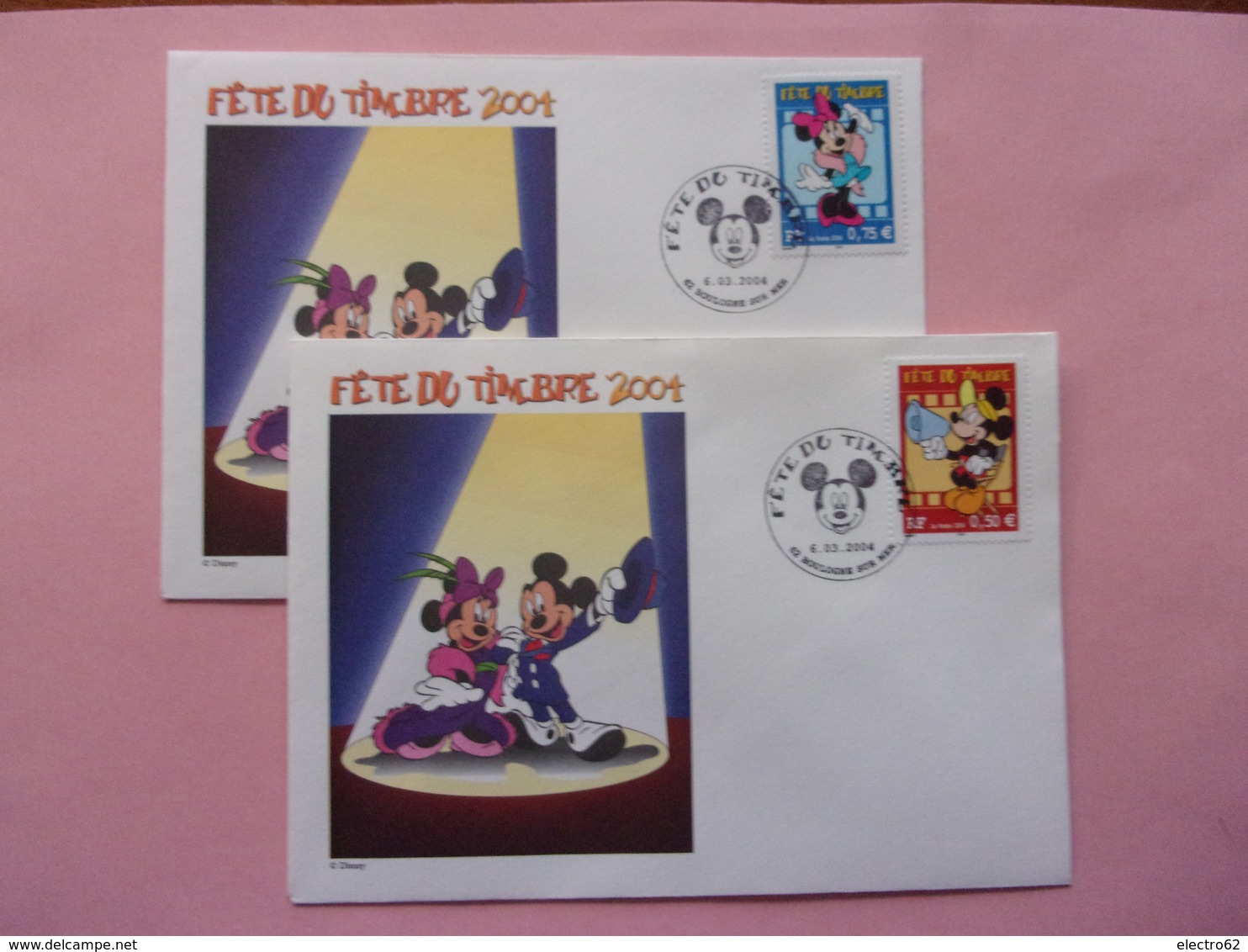 FDC Disney, Minnie Mickey Fête Du Timbre 2004 BD - Disney