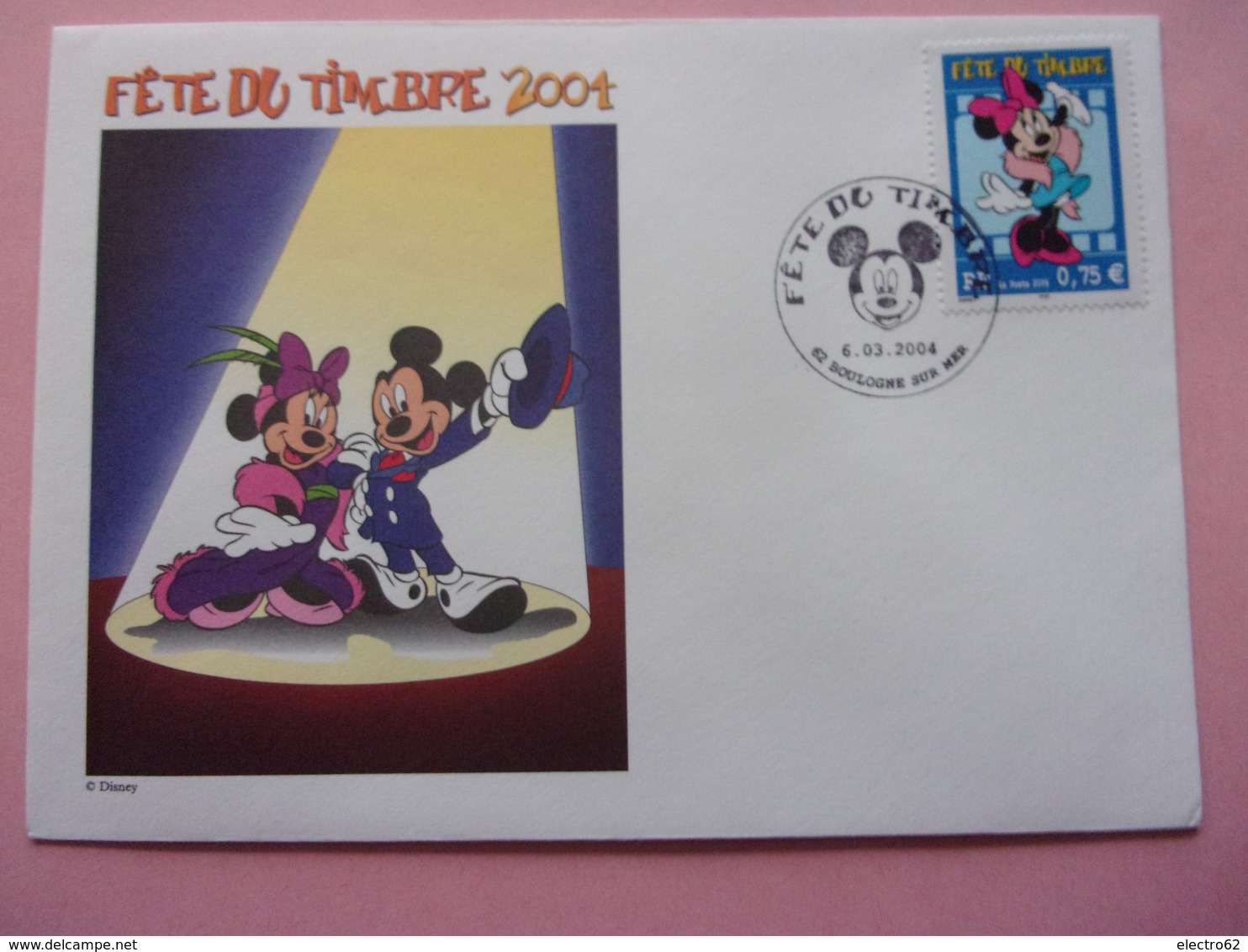 FDC Disney, Minnie Mickey Fête Du Timbre 2004 BD - Disney