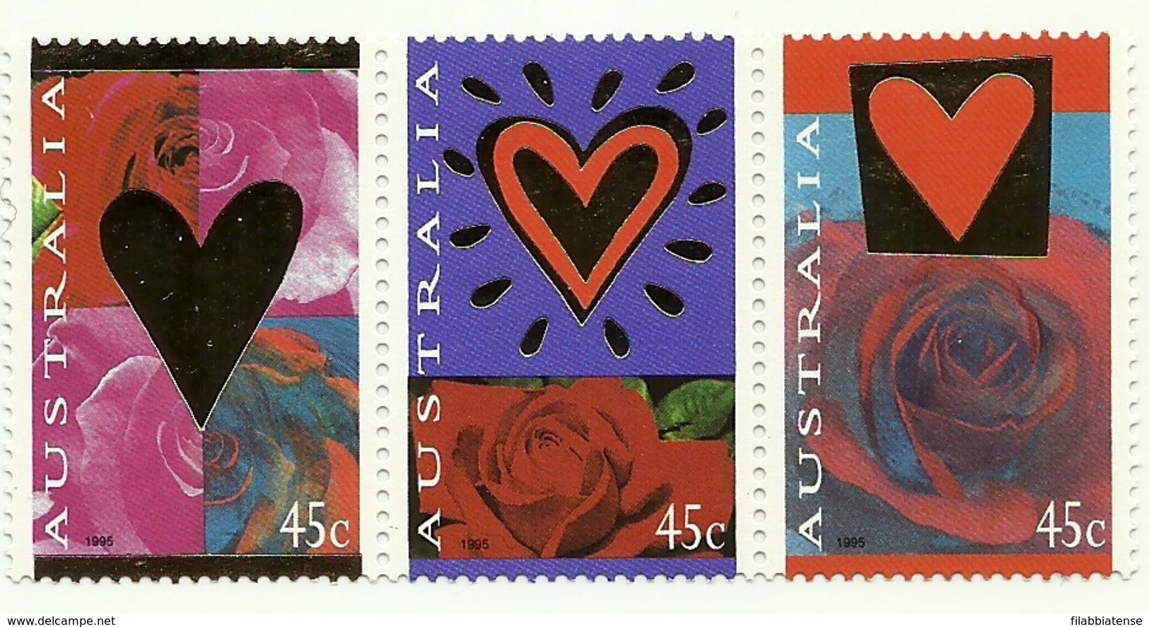 1995 - Australia 1414 A/C San Valentino, - Nuovi