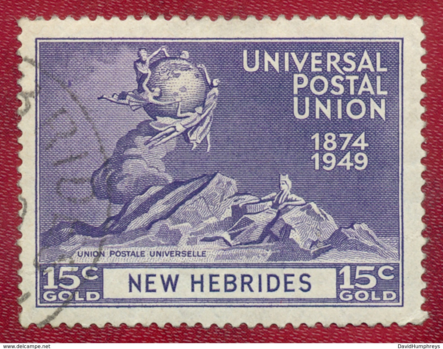 New Hebrides 1949 16c 75th Anniversary Of UPU SG65 Used - Used Stamps