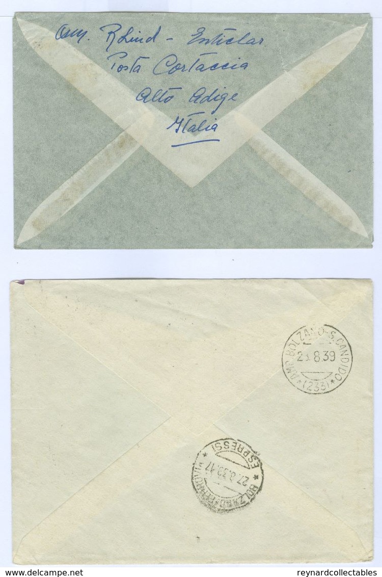 Italy Cover/card Lot(8 Items) Ambulant,Express 1894-1950s. Inc Asti-Mortara 1894 Tpo++ - Lotti E Collezioni