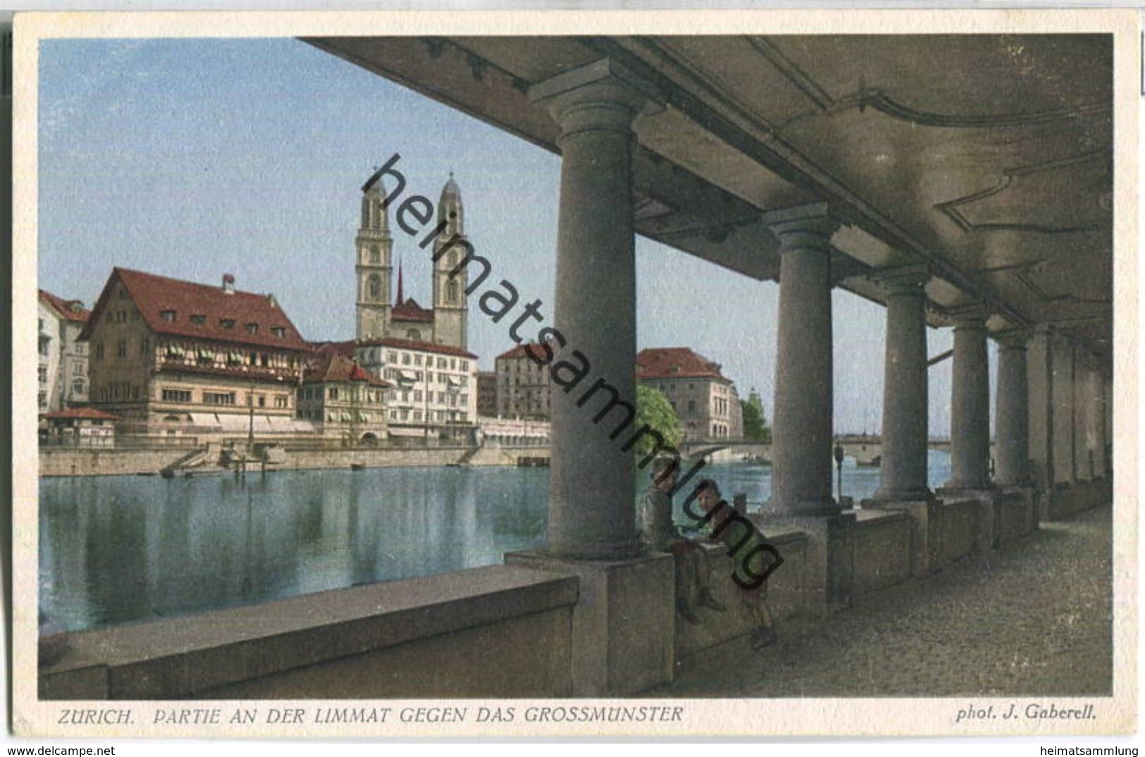 Zürich - Partie An Der Limmat - Verlag J. Gaberell Thalwil 20er Jahre - Thalwil