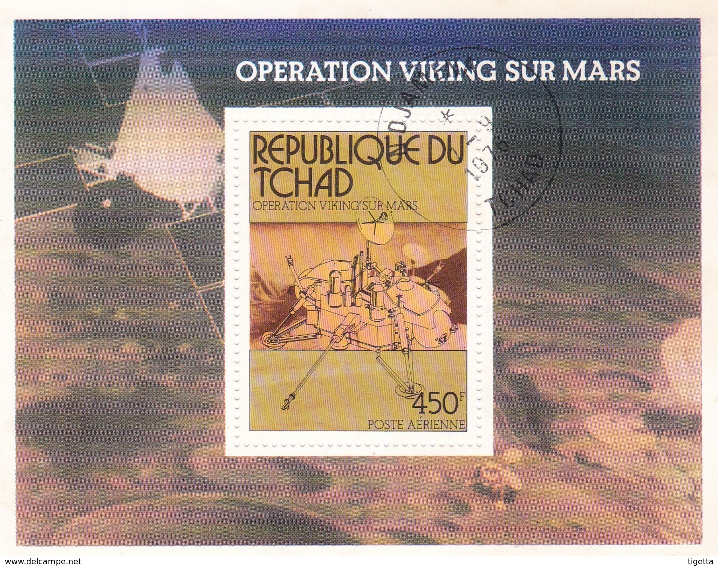 TCHAD OPERATION VIKING SUR MARS 1976 - Ciad (1960-...)