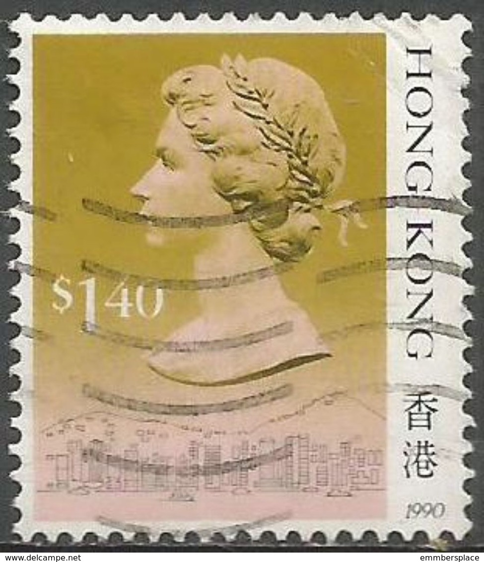 Hong Kong  - 1990 Queen Elizabeth II $1.40 Used   SG 609 - Used Stamps