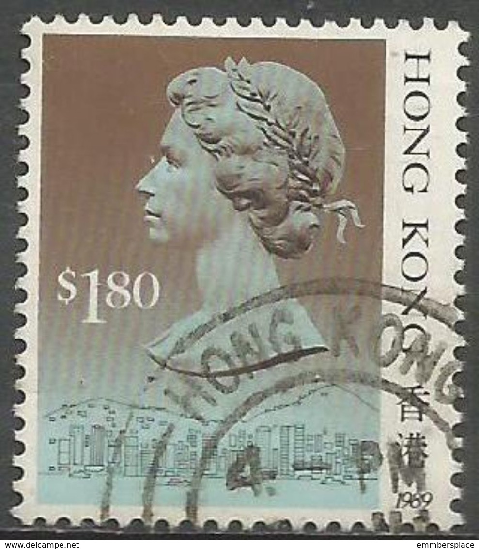 Hong Kong  - 1989 Queen Elizabeth II $1.80 Used   SG 610 - Used Stamps