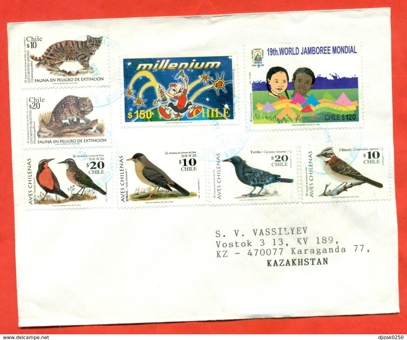 Chile 2003.Fauna. Envelope Passed The Mail. - Chile