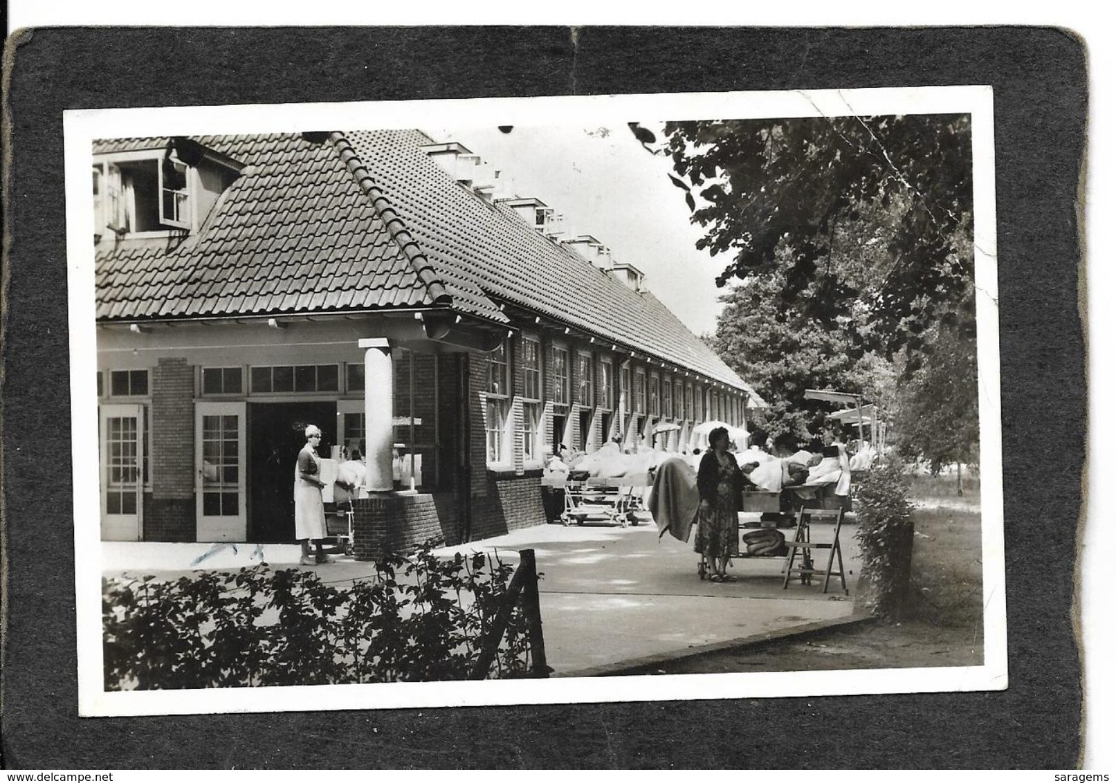 Laren,Netherlands-Sanatorium Juliana Oord,Vijfde Paviljoen RPPC 1950 - Antique Real Photo Postcard - Laren (NH)