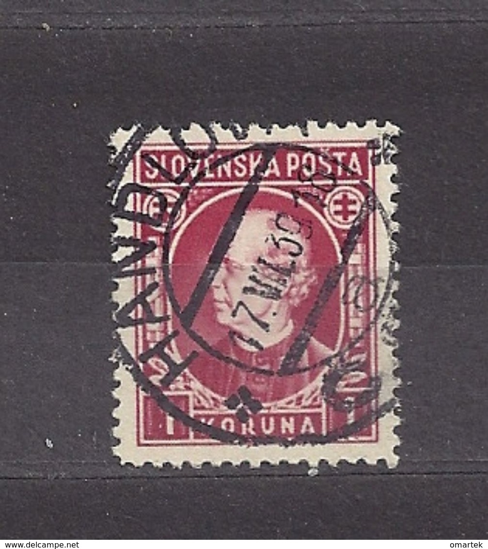 Slovakia Slowakei 1939 Gest ⊙ Mi 40 Sc 31  A.Hlinka. SLOVENSKA POSTA. C3 - Gebraucht