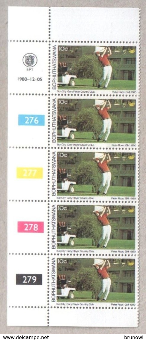 Bophuthatswana Blocks Of MNH Stamps 1980 Tourism - Bophuthatswana