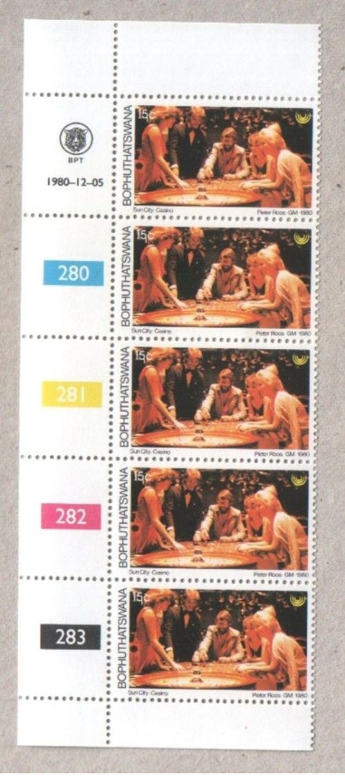 Bophuthatswana Blocks Of MNH Stamps 1980 Tourism - Bophuthatswana