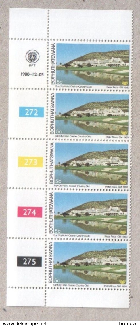 Bophuthatswana Blocks Of MNH Stamps 1980 Tourism - Bophuthatswana
