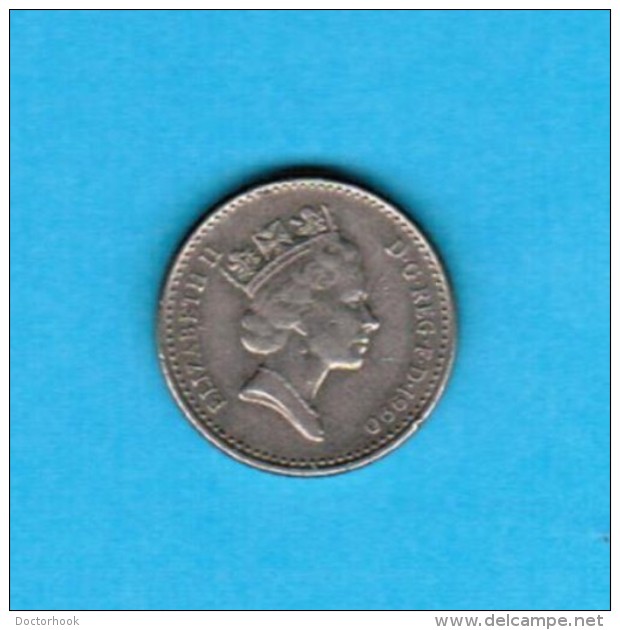 GREAT BRITAIN   5 PENCE 1990 (KM # 937b) #5113 - 5 Pence & 5 New Pence