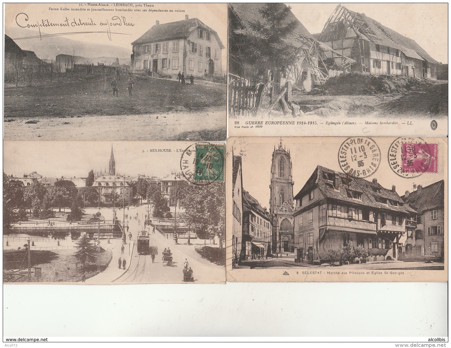 Lot De 13 CPA Alsace. - Alsace