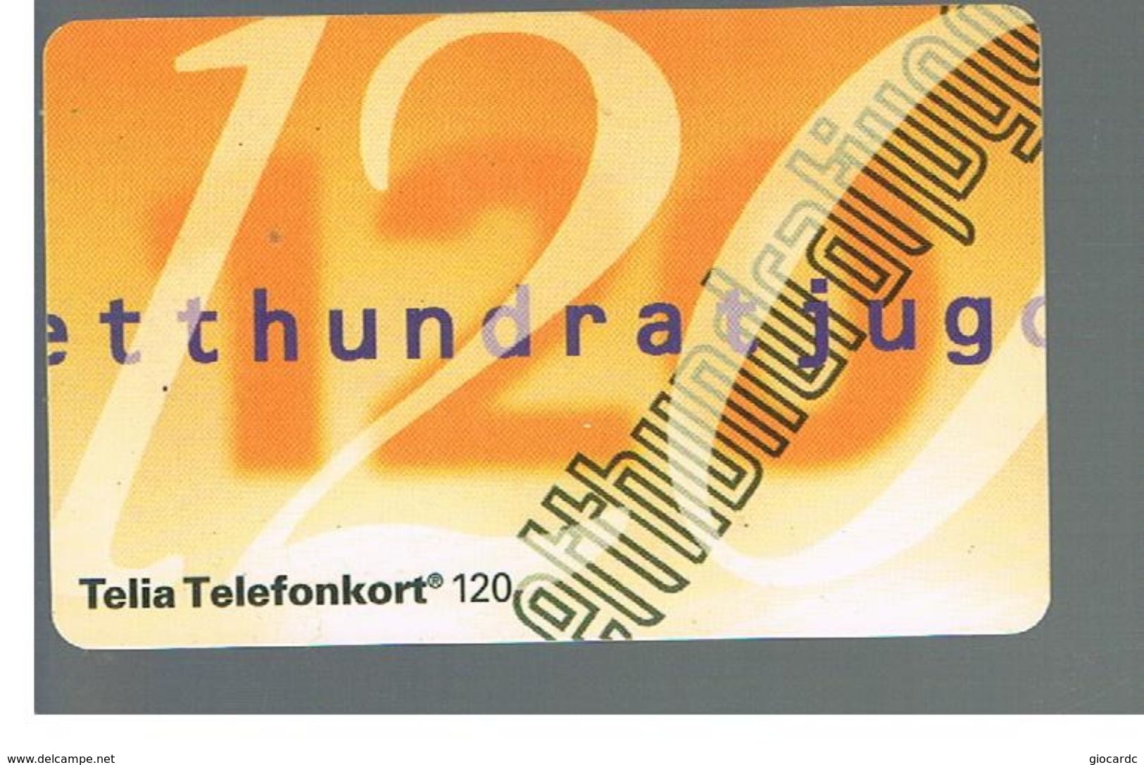 SVEZIA (SWEDEN) - TELIA  (CHIP) -  1993      NUMBER 120    - USED - RIF. 10022 - Schweden