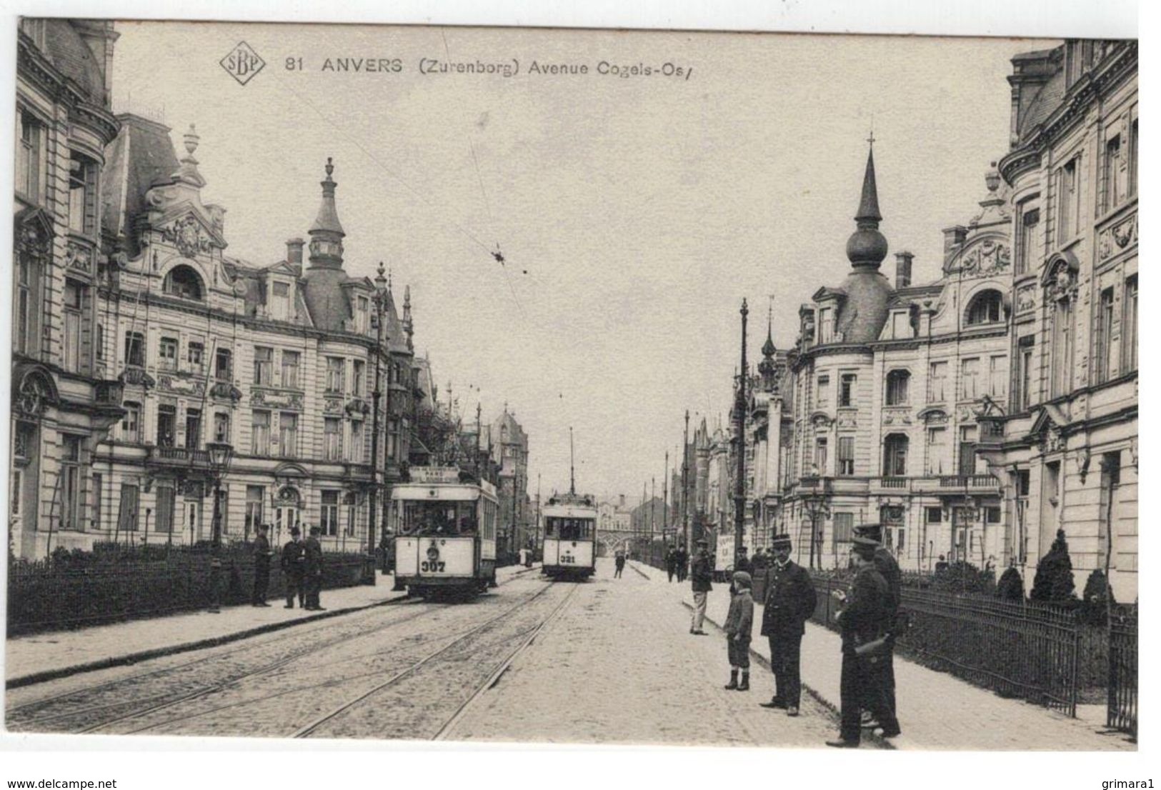 81 Anvers (Zurenborg) Avenue Cogels-Os SBP (met Tram 307 &321) - Antwerpen