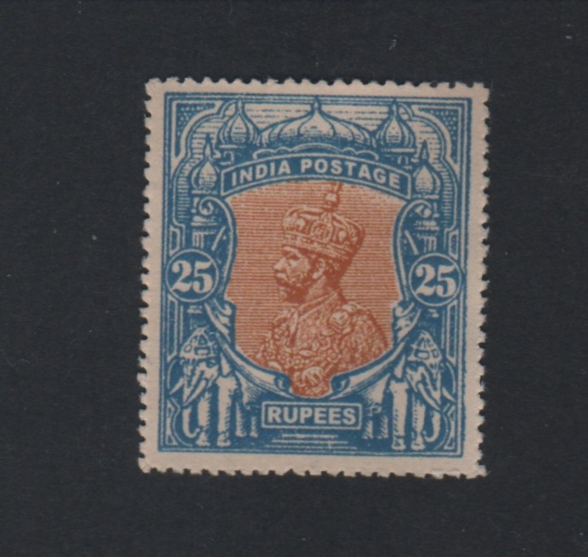 INDIA POSTAGE 1 ZEGEL MET GOM ONGEBRUIKT - 1902-11 Koning Edward VII