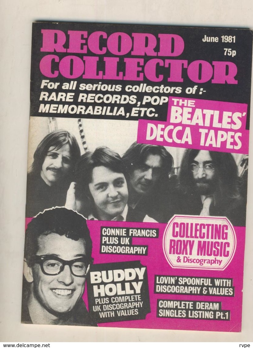 BEATLES .     ETC ....REVUE ANGLAISE RECORD COLLECTOR N° 22 DE JUIN   1981 - Objets Dérivés